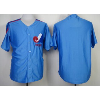 Montreal Expos Blank 1982 Blue Throwback Jersey