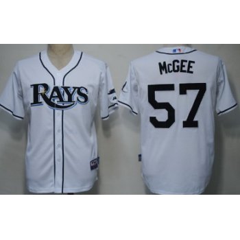 Tampa Bay Rays #57 Jake McGee White Jersey