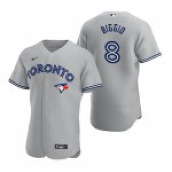 MLB Toronto Blue Jays #8 Cavan Biggio Gray 2020 Nike FlexBase Jersey