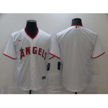 Men Los Angeles Angels Blank White Game Nike MLB Jerseys