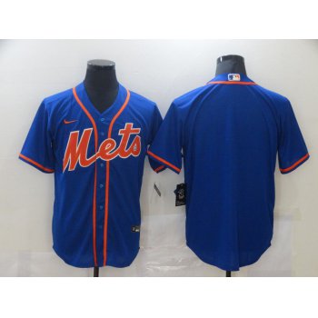 Men New York Mets Blank Blue Game Nike MLB Jerseys