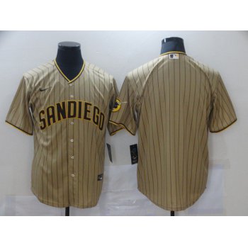 Men San Diego Padres Blank brown stripe Game Nike MLB Jerseys