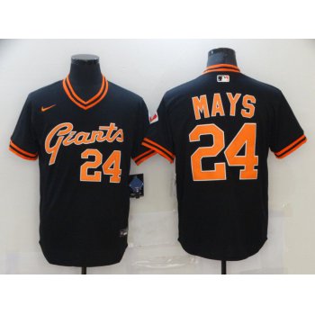 Men San Francisco Giants 24 Mays Black Game 2021 Nike MLB Jersey