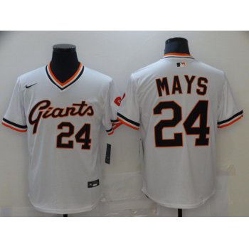 Men San Francisco Giants 24 Mays White Game 2021 Nike MLB Jersey