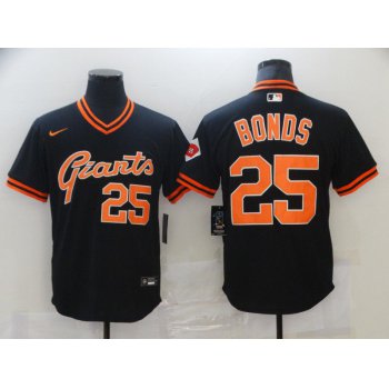 Men San Francisco Giants 25 Bonds Black Game 2021 Nike MLB Jersey