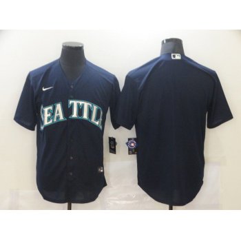 Men Seattle Mariners Blank Blue Game Nike MLB Jerseys