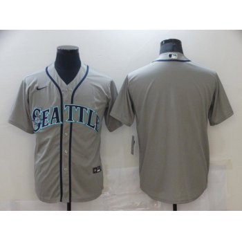 Men Seattle Mariners Blank Grey Game 2021 Nike MLB Jersey