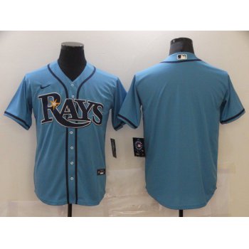 Men Tampa Bay Rays Blank Light blue Game 2021 Nike MLB Jersey