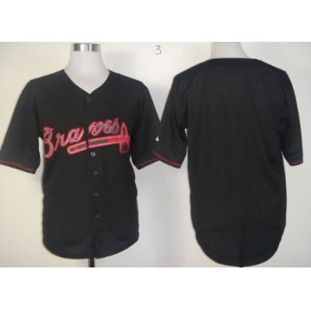 Atlanta Braves Blank Black Fashion Jersey