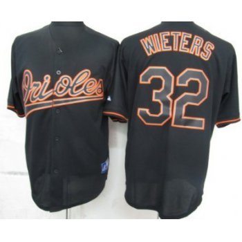 Baltimore Orioles #32 Matt Wieters Black Fashion Jersey