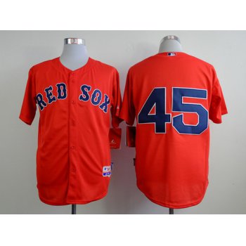 Boston Red Sox #45 Pedro Martinez Red Cool Base Jersey