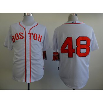 Boston Red Sox #48 Pablo Sandoval 2014 White Jersey