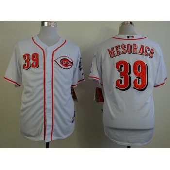 Cincinnati Reds #39 Devin Mesoraco White Jersey