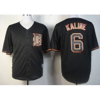 Detroit Tigers #6 Al Kaline Black Fashion Jersey