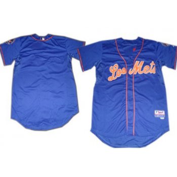 New York Mets Blank Los Blue Jersey