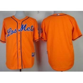 New York Mets Blank Los Orange Jersey