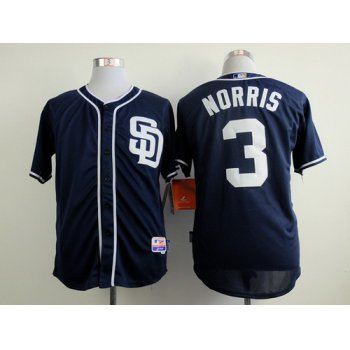 San Diego Padres #3 Derek Norris Navy Blue Jersey