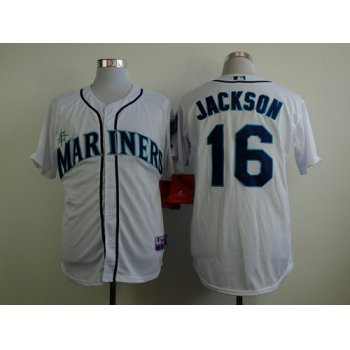 Seattle Mariners #16 Austin Jackson White Jersey