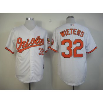 Baltimore Orioles #32 Matt Wieters White Jersey