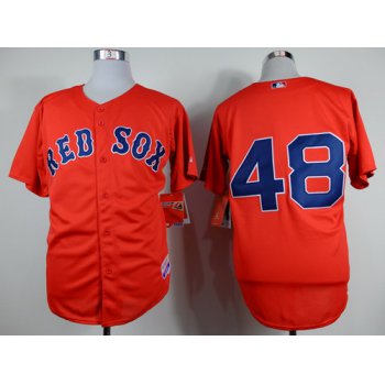 Boston Red Sox #48 Pablo Sandoval Red Jersey