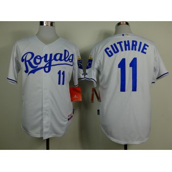 Kansas City Royals #11 Jeremy Guthrie White Jersey