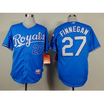 Kansas City Royals #27 Brandon Finnegan Light Blue Jersey