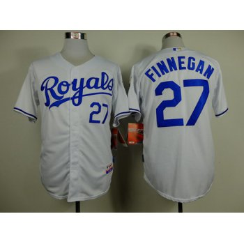 Kansas City Royals #27 Brandon Finnegan White Jersey