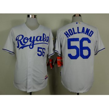 Kansas City Royals #56 Greg Holland White Jersey