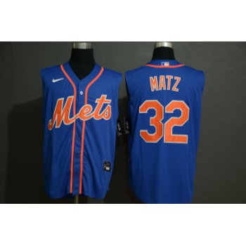 Men's New York Mets #32 Steven Matz Blue 2020 Cool and Refreshing Sleeveless Fan Stitched MLB Nike Jersey