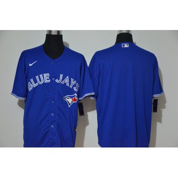 Men's Toronto Blue Jays Blank Blue Stitched MLB Cool Base Nike Jersey