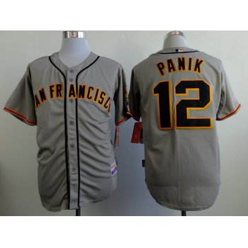 San Francisco Giants #12 Joe Panik Gray SF Edition Jersey