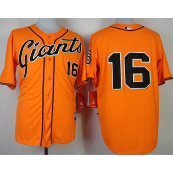 San Francisco Giants #16 Angel Pagan Orange Jersey