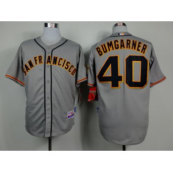 San Francisco Giants #40 Madison Bumgarner Gray Jersey