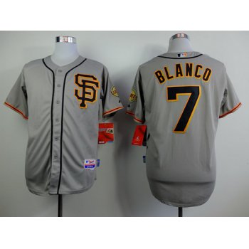 San Francisco Giants #7 Gregor Blanco Gray SF Edition Jersey