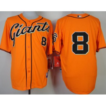 San Francisco Giants #8 Hunter Pence Orange Jersey