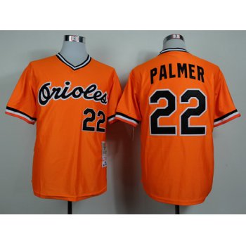 Baltimore Orioles #22 Jim Palmer 1982 Orange Throwback Jersey