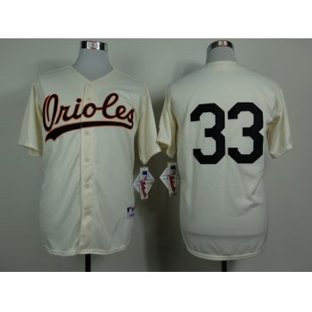 Baltimore Orioles #33 Eddie Murray 1954 Cream Jersey