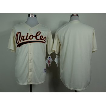 Baltimore Orioles Blank 1954 Cream Jersey