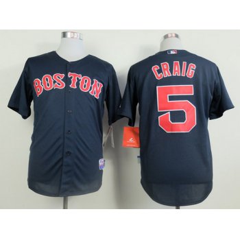 Boston Red Sox #5 Allen Craig Navy Blue Jersey