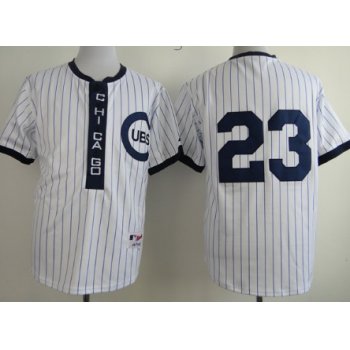 Chicago Cubs #23 Ryne Sandberg 1909 White Pullover Jersey