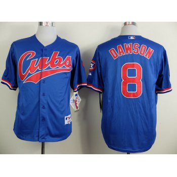 Chicago Cubs #8 Andre Dawson 1994 Blue Jersey