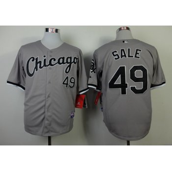 Chicago White Sox #49 Chris Sale Gray Jersey