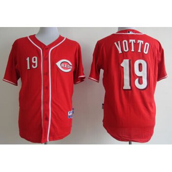 Cincinnati Reds #19 Joey Votto Red Jersey