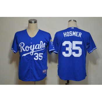 Kansas City Royals #35 Eric Hosmer Navy Blue Jersey