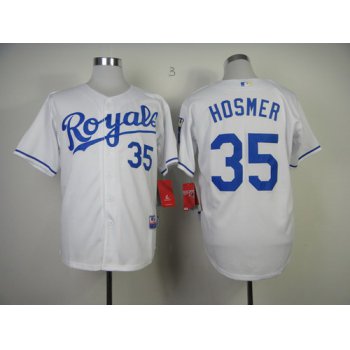 Kansas City Royals #35 Eric Hosmer White Jersey