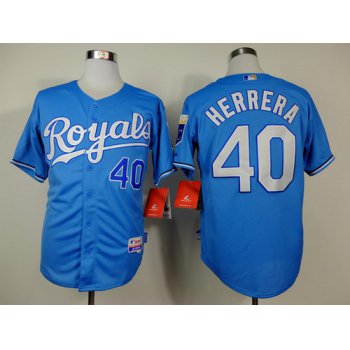 Kansas City Royals #40 Kelvin Herrera Light Blue Jersey