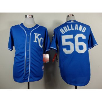 Kansas City Royals #56 Greg Holland 2014 Blue Jersey