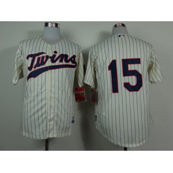 Minnesota Twins #15 Glen Perkins Cream Jersey