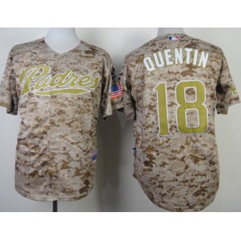 San Diego Padres #18 Carlos Quentin 2014 Camo Jersey