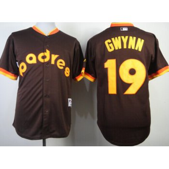 San Diego Padres #19 Tony Gwynn 1984 Brown Jersey